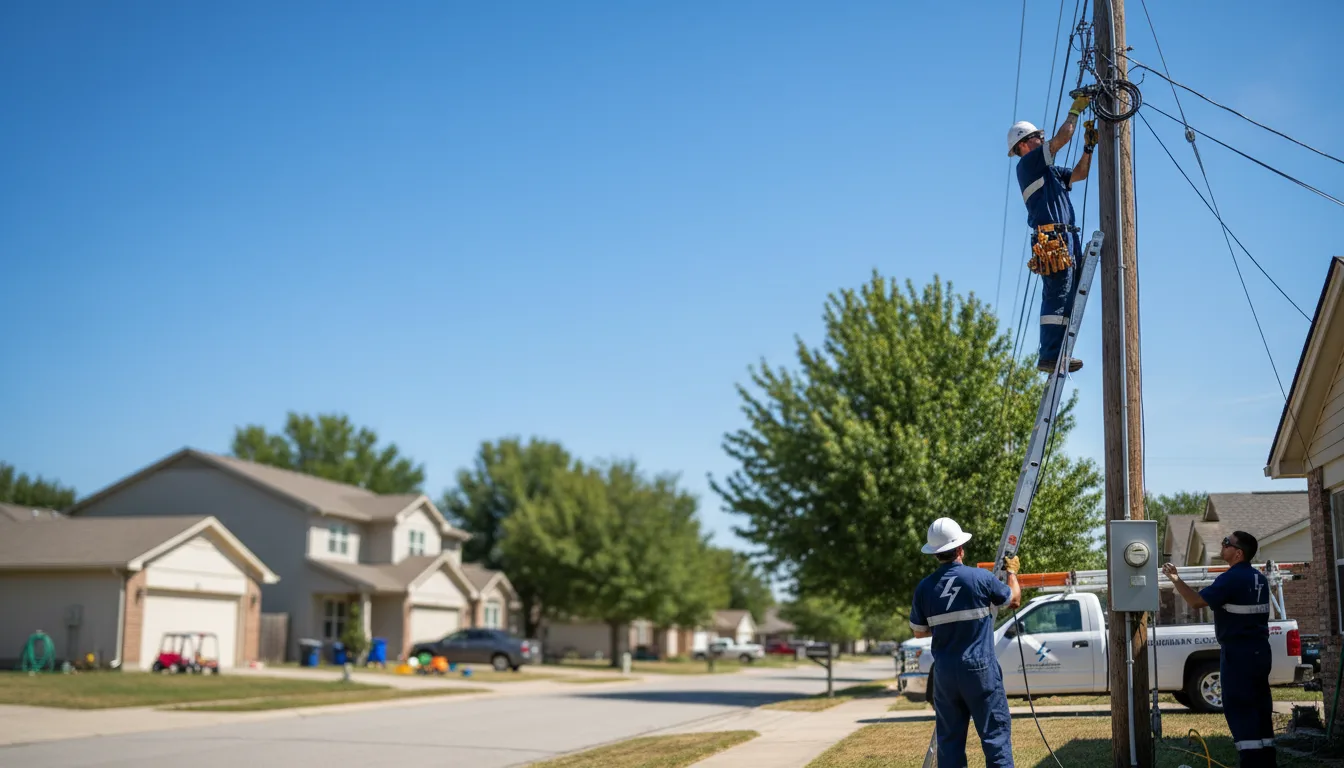 Residential electrician providing installation services in Crozier, VA